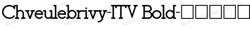 Chveulebrivy-ITV Bold字体转换
